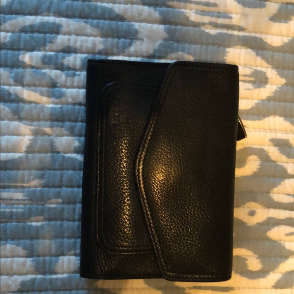 Fossil black leather wallet